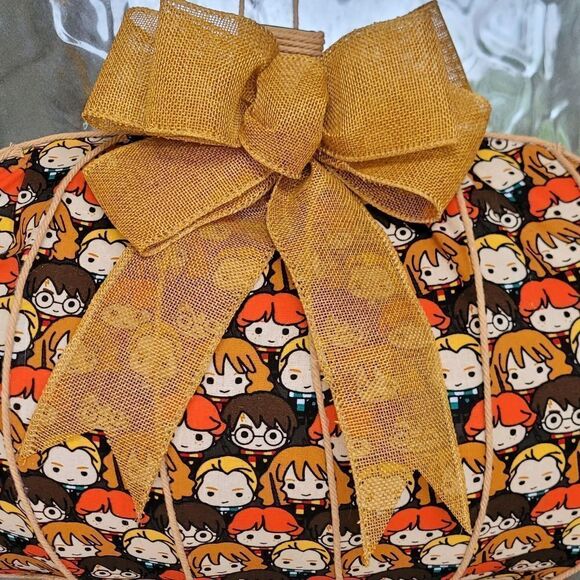 Harry Potter pumpkin Halloween wreath - Picture 3 of 4